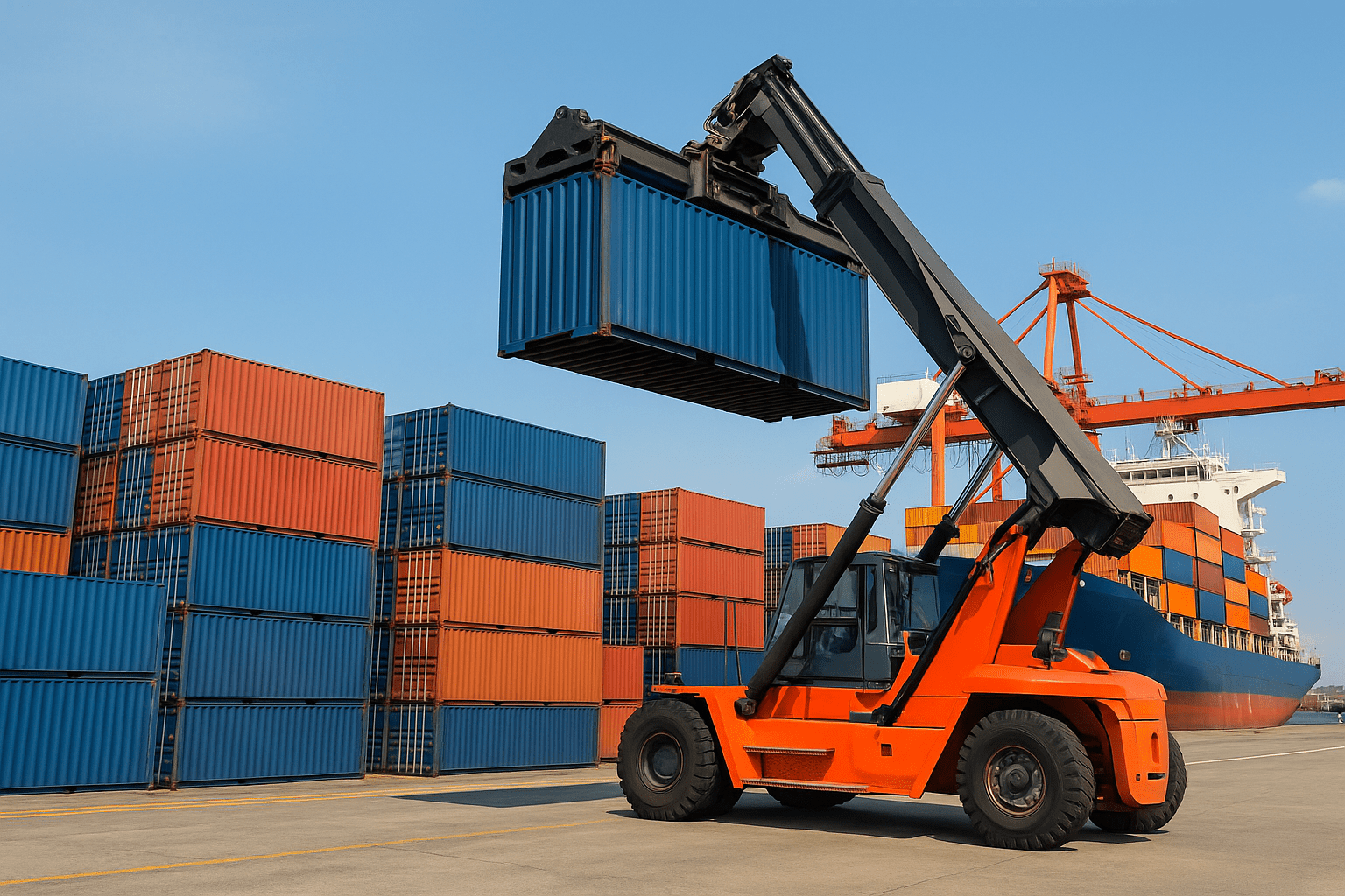 FCL shipping from China container loading at port